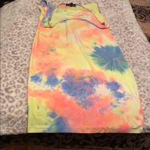 BNWOT Tie Dye Tank Dress